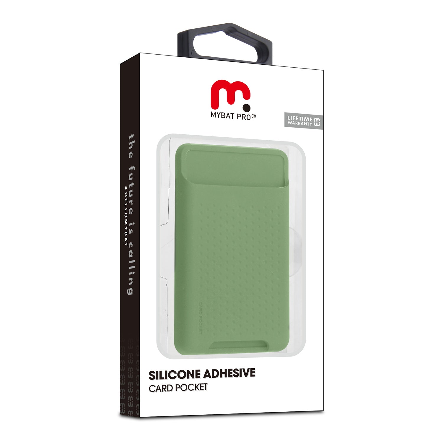MyBat Pro Silicone Adhesive Card Pocket - Green
