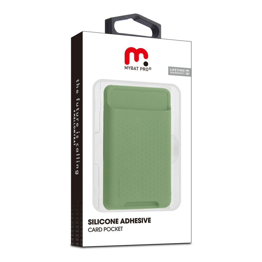 MyBat Pro Silicone Adhesive Card Pocket - Green