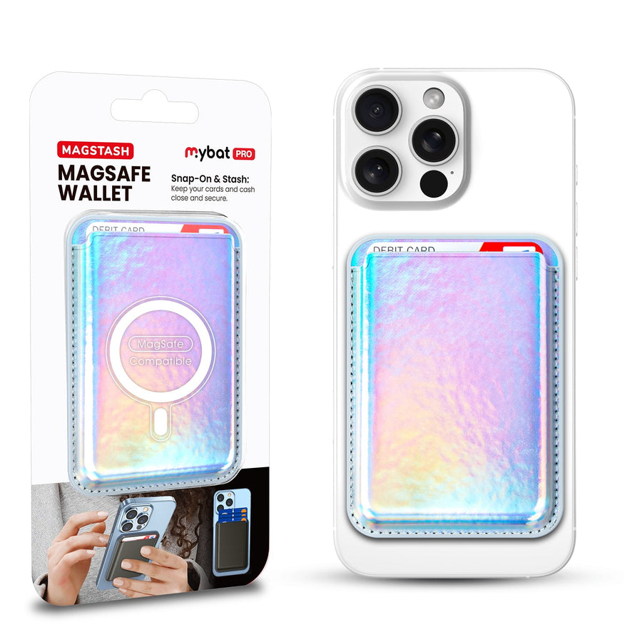 MyBat Pro MagStash MagSafe Wallet - Holographic Chrome