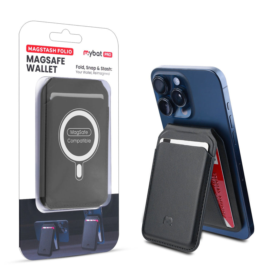 MyBat Pro MagStash Folio MagSafe Wallet - Black
