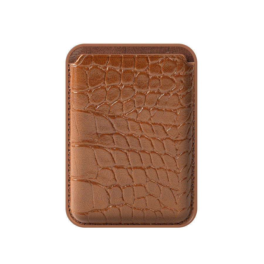 MyBat Pro MagStash Wild MagSafe Wallet - Crocodile Embossed - Brown - RCARDPOUCH604-2.jpg