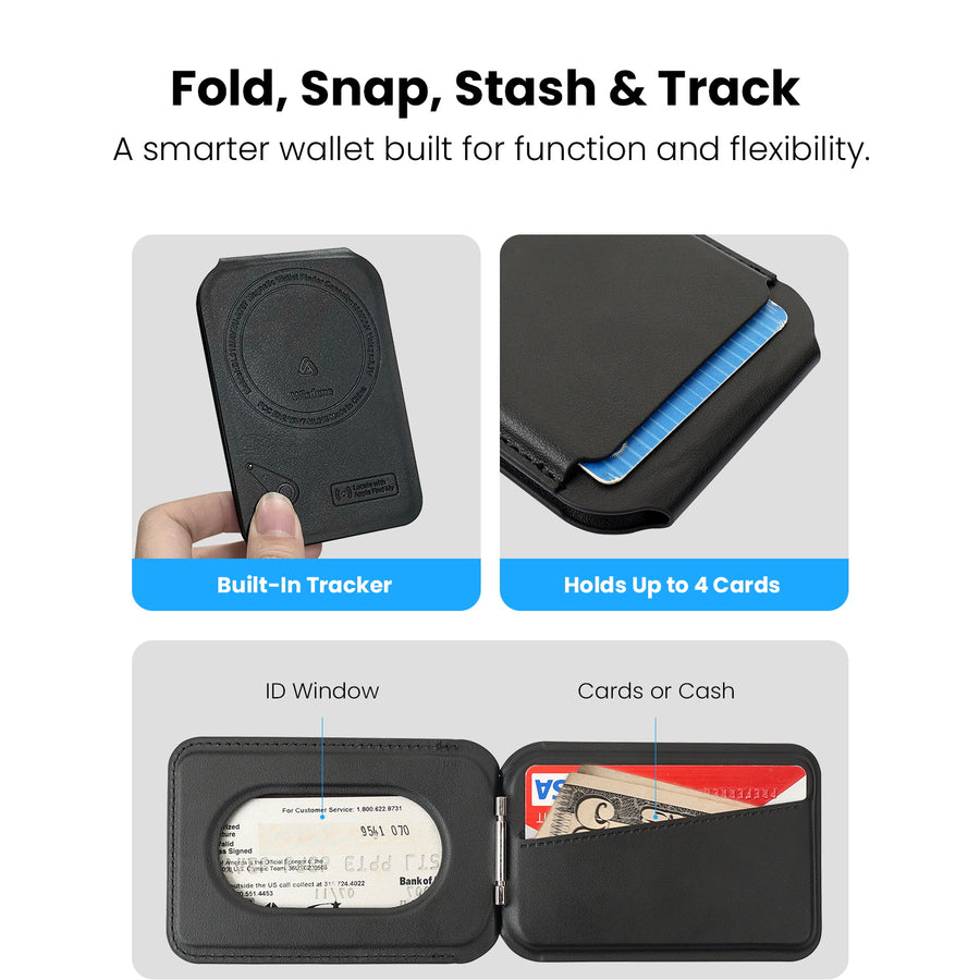 MyBat Pro MagStash Trace Folio MagSafe Wallet with Apple Find My - Black - RCARDPOUCH631-7.jpg