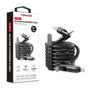 MyBat Pro 240W 4-in-1 Silicone Charging Cable w/ RGB Lights - 4FT - Black