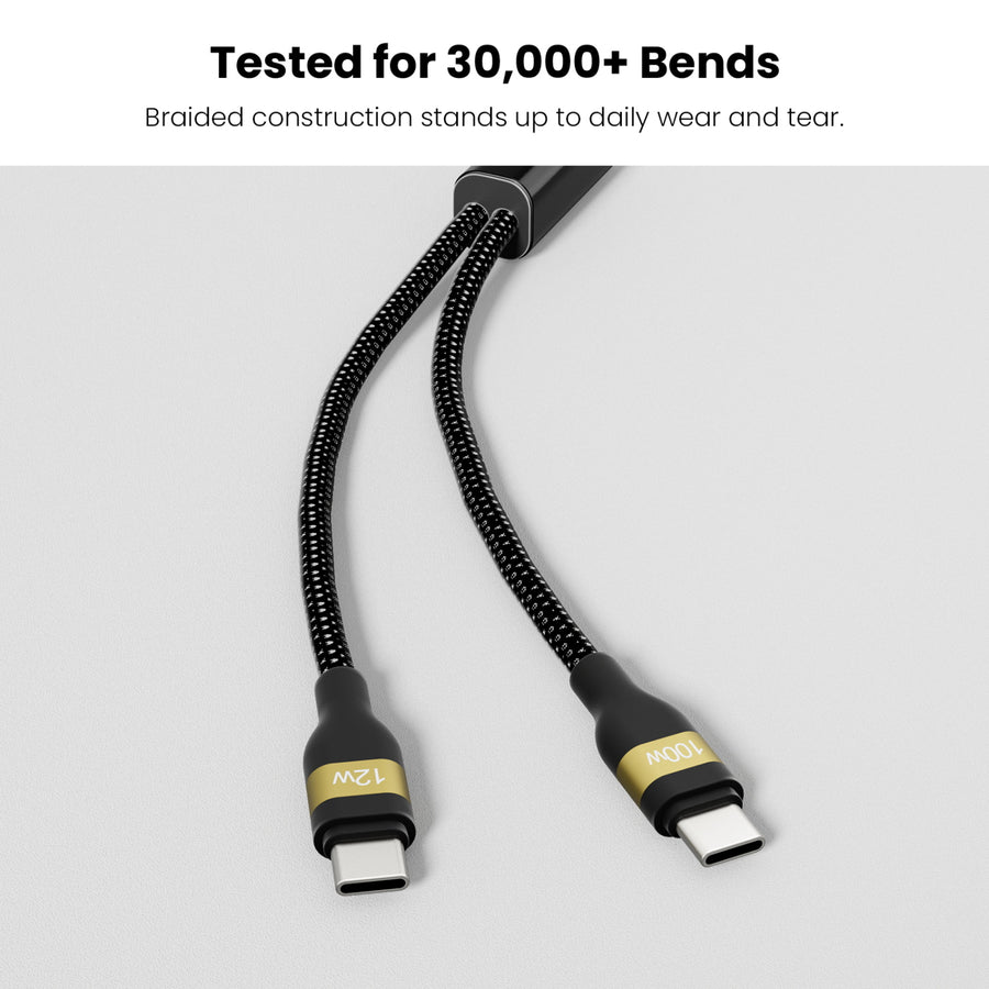 MyBat Pro 100W USB-C to Dual USB-C Braided Charging Cable - 6FT - Black - RCBC2CMO20BK18-100-4.JPG