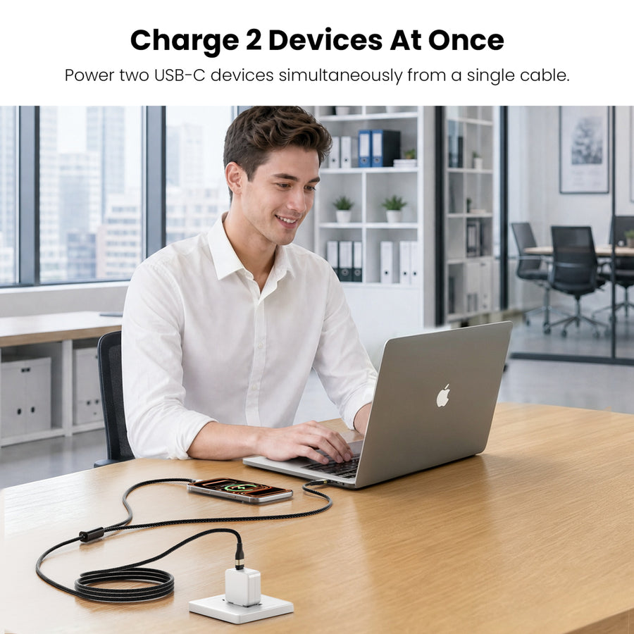 MyBat Pro 100W USB-C to Dual USB-C Braided Charging Cable - 6FT - Black - RCBC2CMO20BK18-100-7.JPG