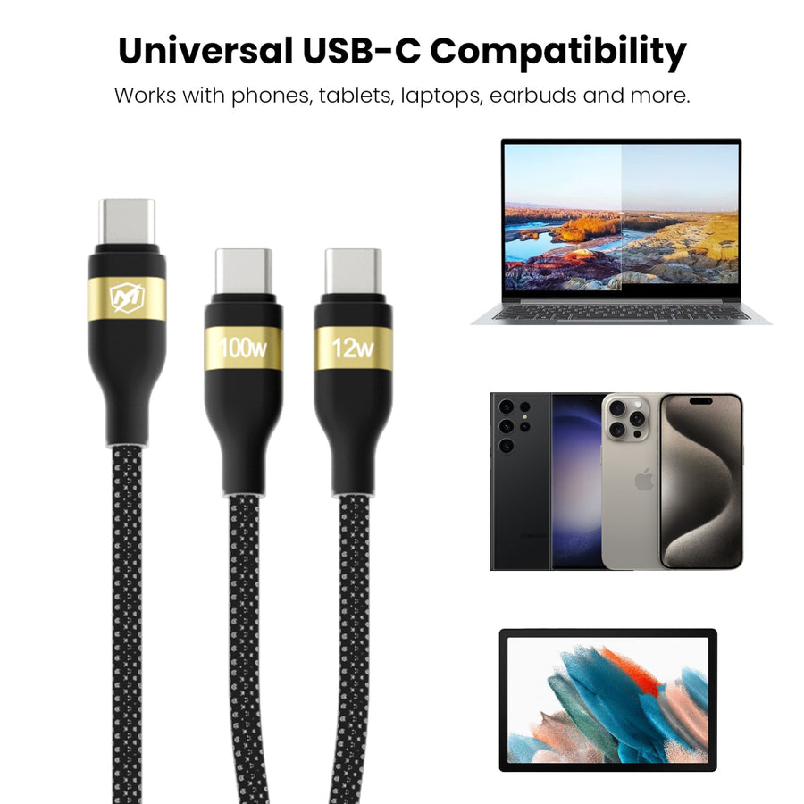 MyBat Pro 100W USB-C to Dual USB-C Braided Charging Cable - 6FT - Black - RCBC2CMO20BK18-100-8.JPG