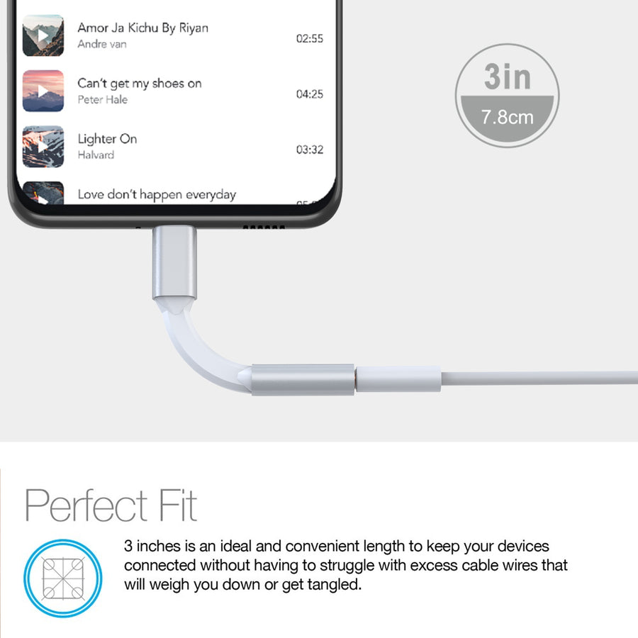 MyBat Pro USB-C to 3.5mm Audio Adapter - White - RCBC3MN38W08-3.jpg