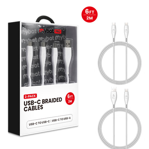 MyBat Pro USB-C Braided Charging Cable Bundle - 2 Pack - White - RCBCACCMO002-1.jpg