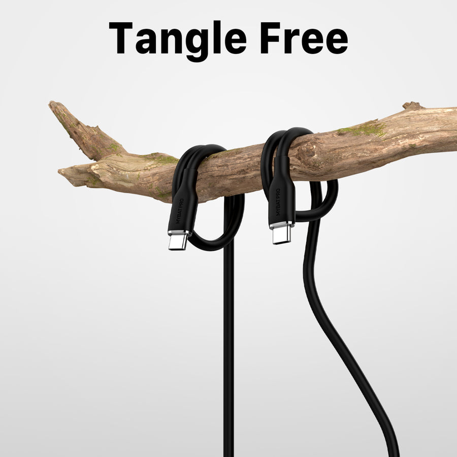 MyBat Pro USB-A to USB-C Liquid Silicone Cable - 3FT - Black - RCBCAMO07B10-4.jpg