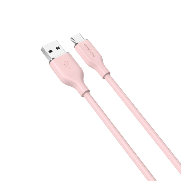 MyBat Pro USB-A to USB-C Liquid Silicone Cable - 3FT - Pink - RCBCAMO07P10-2.jpg