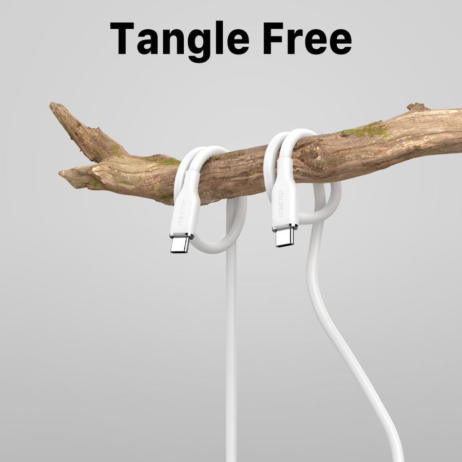MyBat Pro USB-A to USB-C Liquid Silicone Cable - 3FT - White - RCBCAMO07W10-4.jpg