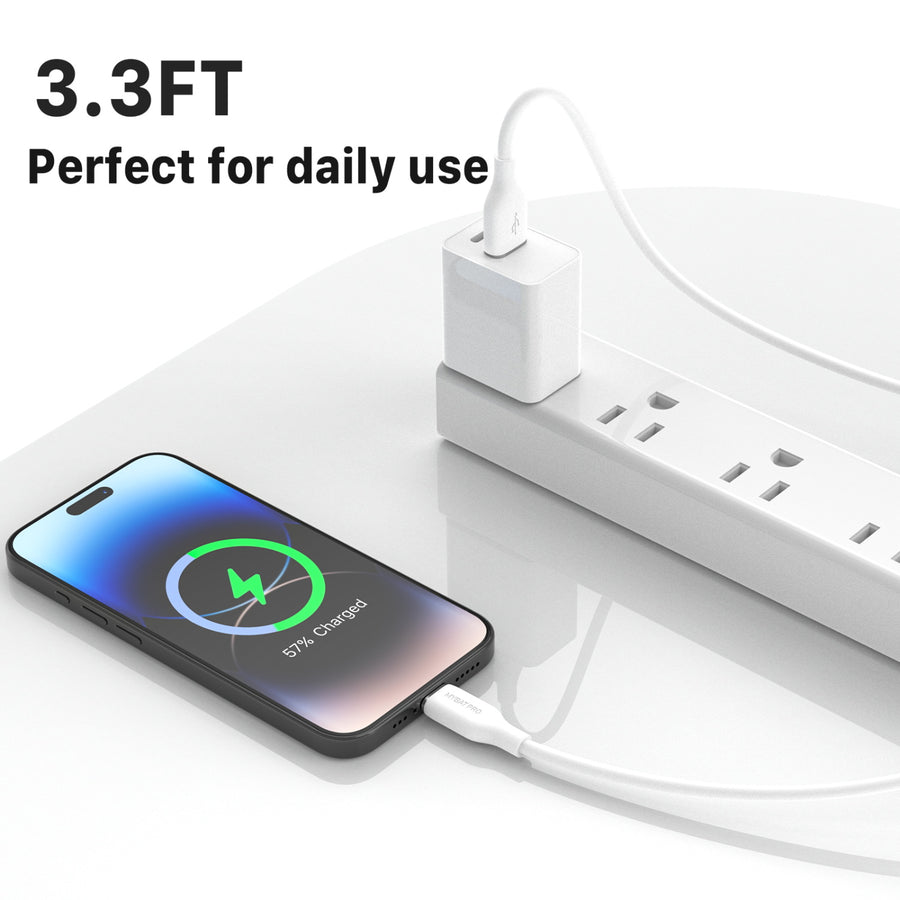 MyBat Pro USB-A to USB-C Liquid Silicone Cable - 3FT - White - RCBCAMO07W10-6.jpg