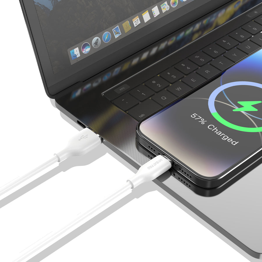 MyBat Pro USB-A to USB-C Liquid Silicone Cable - 3FT - White - RCBCAMO07W10-8.jpg