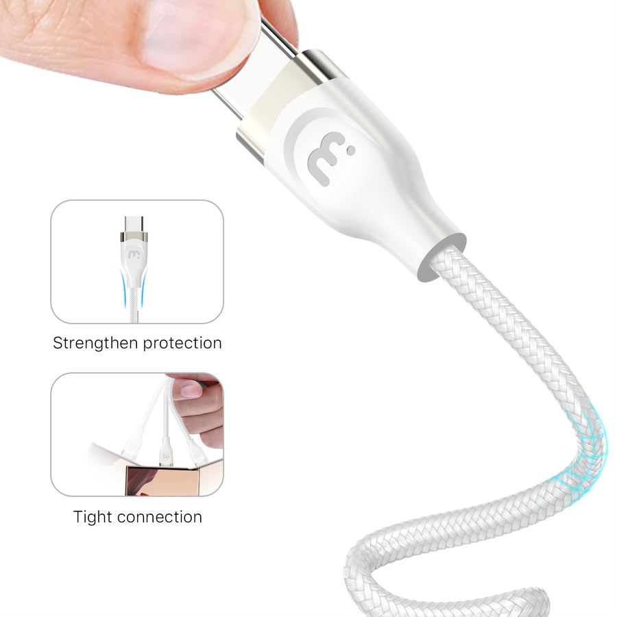 MyBat Pro USB-C to USB-C Braided Cable - 6FT - White - RCBCCMO06W18-4.jpg