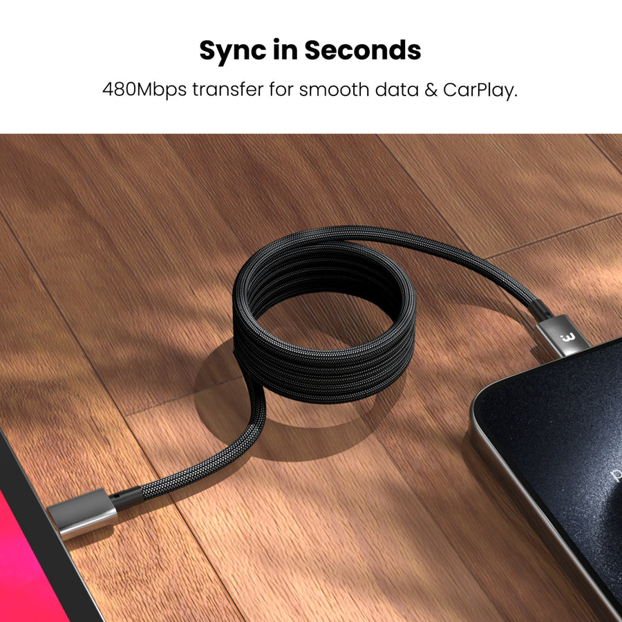 MyBat Pro MagCoil USB-C to USB-C Braided Magnetic Cable - 6FT - Black - RCBCCMO16BK18-7.jpg