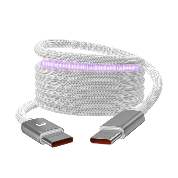 MyBat Pro MagCoil USB-C to USB-C Braided Magnetic Cable - 6FT - White - RCBCCMO16PW18-2.jpg