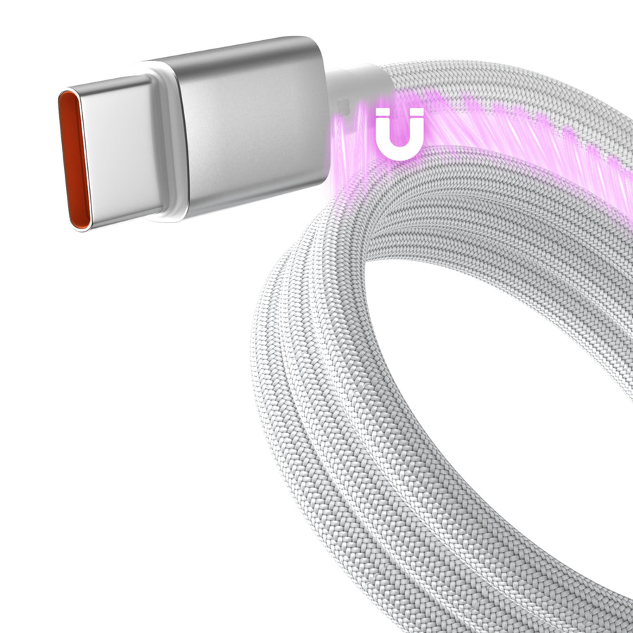 MyBat Pro MagCoil USB-C to USB-C Braided Magnetic Cable - 6FT - White - RCBCCMO16PW18-3.jpg