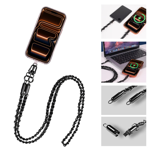 MyBat Pro Atelier Series 4.2FT Crossbody Strap + USB-C Charging Cable - Black / Black - RCBCCMO18BKBK-2.jpg
