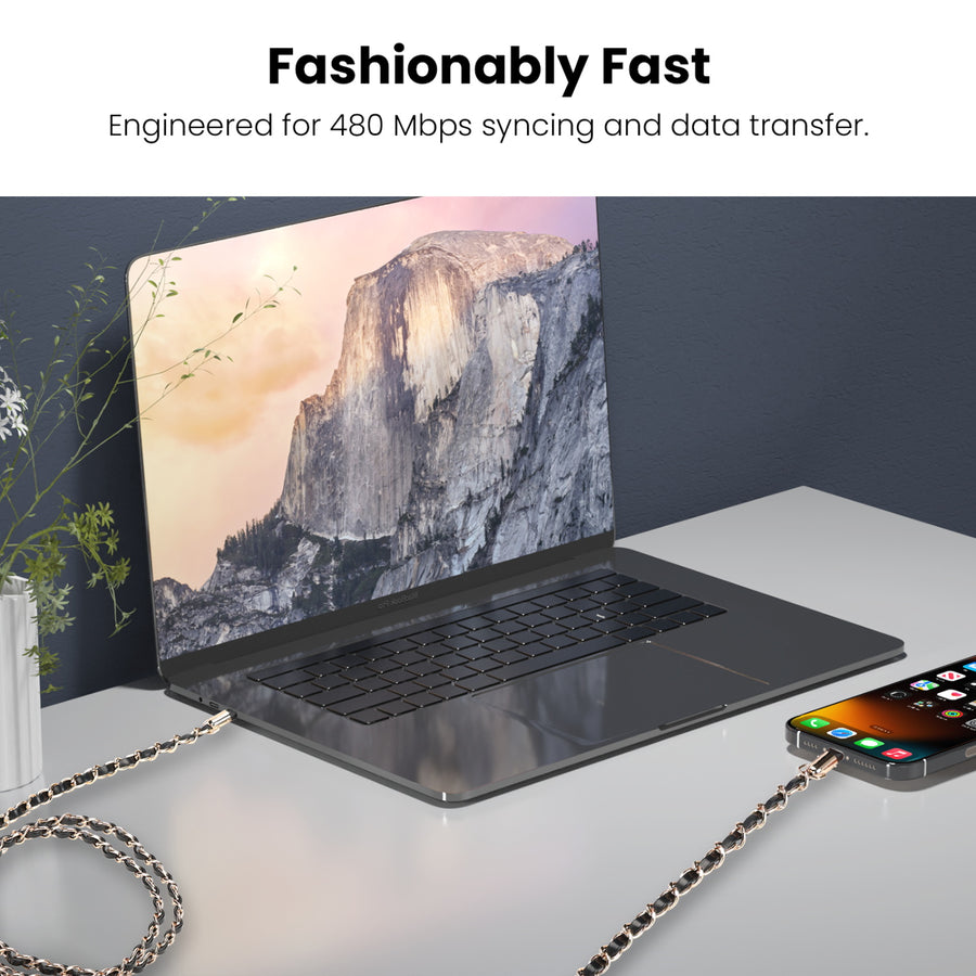 MyBat Pro Atelier Series 4.2FT Crossbody Strap + USB-C Charging Cable - Black / Gold - RCBCCMO18BKGD-8.jpg