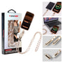 MyBat Pro Atelier Series 4.2FT Crossbody Strap + USB-C Charging Cable - White / Gold