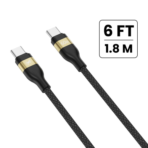 MyBat Pro 60W USB-C to USB-C Braided Charging Cable - 6FT - Black - RCBCCMO20BK18.JPG