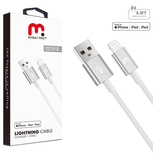 MyBat Pro MFi USB-A to Lightning Sync Cable - 6.5 FT - White - RCBFLAMO36W20-1.jpg