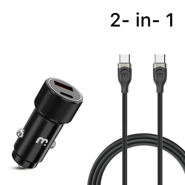 MyBat Pro 2-in-1 Dual Port Quick Power Delivery Car Charger (30W) With USB-C Cable- Black - RCGCARCCMO48B20-2.jpg