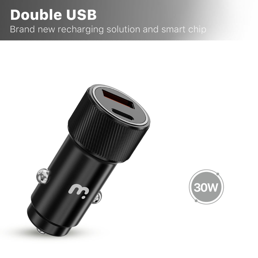 MyBat Pro 2-in-1 Dual Port Quick Power Delivery Car Charger (30W) With USB-C Cable- Black - RCGCARCCMO48B20-3.jpg