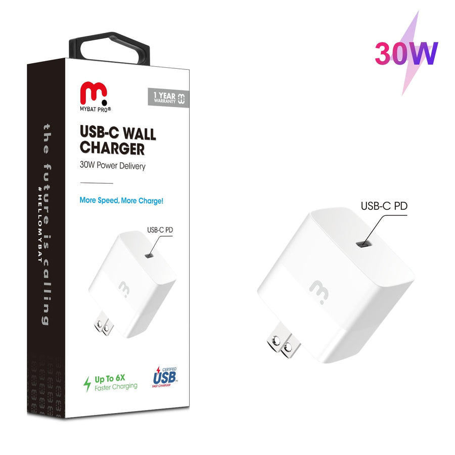 MyBat Pro USB-C Wall Charger (30W Power Delivery)