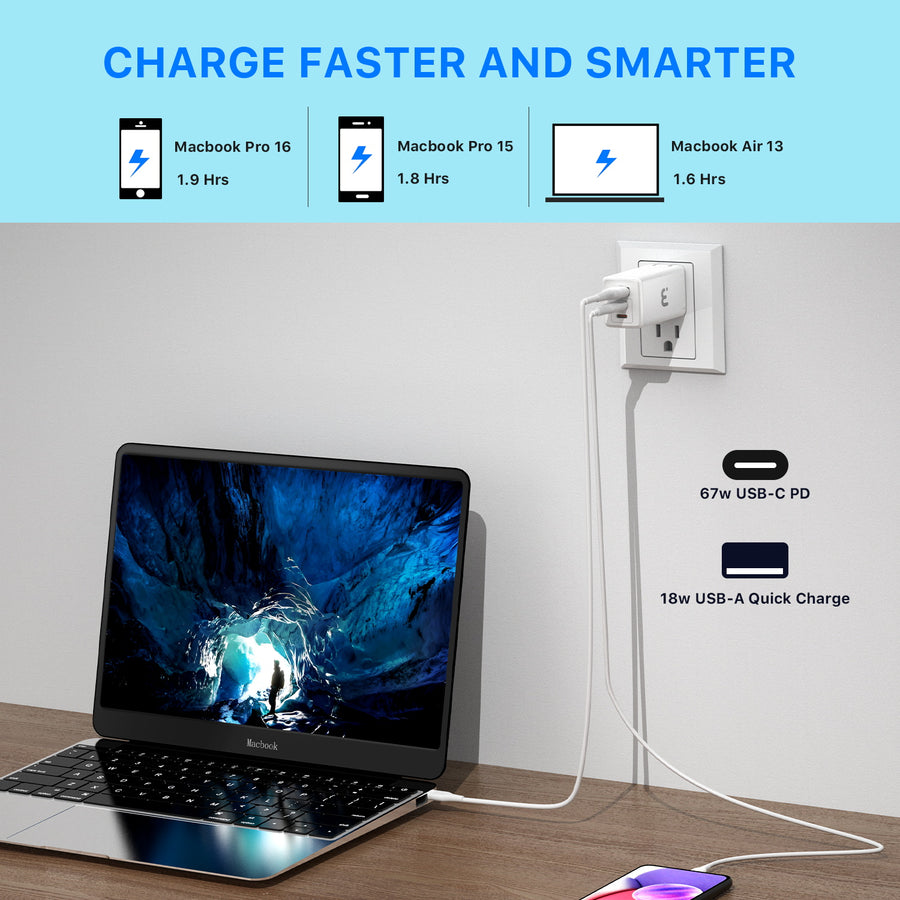 MyBat Pro 67W GaN Three-Port Wall Charger - White - RCGTRAC27W-7.jpg