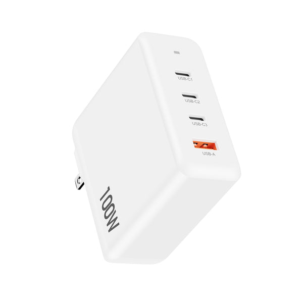 MyBat Pro 100W GaN 4-Port Foldable Wall Charger - White - RCGTRAC34PW-2.jpg