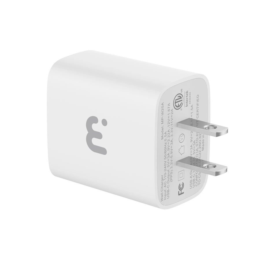 MyBat Pro 20W GaN Dual-Port Wall Charger - White - RCGTRAC37PW-3.jpg