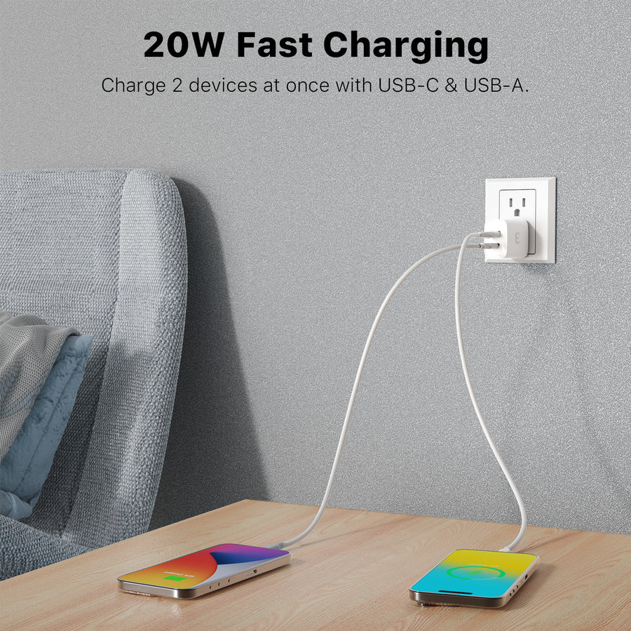 MyBat Pro 20W GaN Dual-Port Wall Charger - White - RCGTRAC37PW-5.jpg