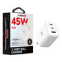 MyBat Pro 45W GaN 3-Port Wall Charger - White