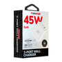 MyBat Pro 45W GaN 3-Port Wall Charger - White