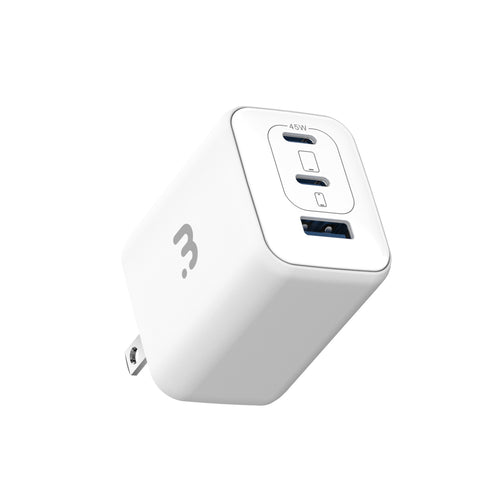 MyBat Pro 45W GaN 3-Port Wall Charger - White - RCGTRAC40PW-2.jpg