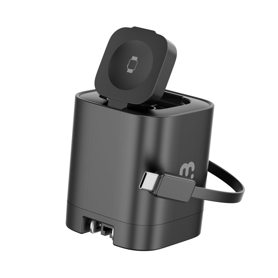 MyBat Pro 65W Dual-Port GaN Wall Charger + Built-In Smartwatch Charging & Retractable USB-C Cable - Black - RCGTRAC41BK-3.jpg