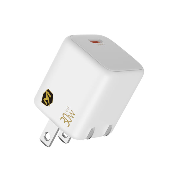 MyBat Pro 30W USB-C PD Foldable GaN Wall Charger  - White - RCGTRAC50PW.JPG