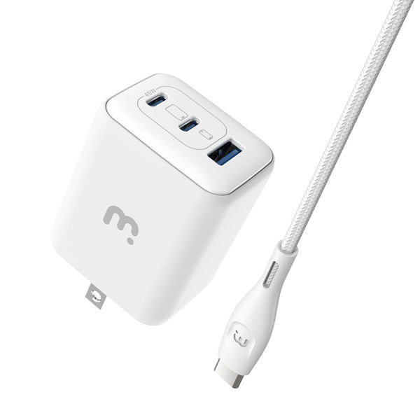 MyBat Pro 45W 3-Port Wall Charger w/ USB-C to USB-C Cable - White - RCGTRACCMO12PW-2.jpg