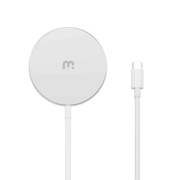 MyBat Pro Magnetic Wireless Charger for iPhone 14 / 15 / 16 /17  Series - Silver - RCGWIRC11S-2.jpg