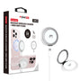 MyBat Pro DockIt 360° MagSafe Wireless Charger + Ring Grip Stand - White