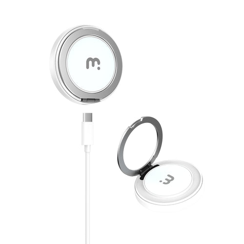 MyBat Pro DockIt 360° MagSafe Wireless Charger + Ring Grip Stand - White - RCGWIRC20PW-2.jpg