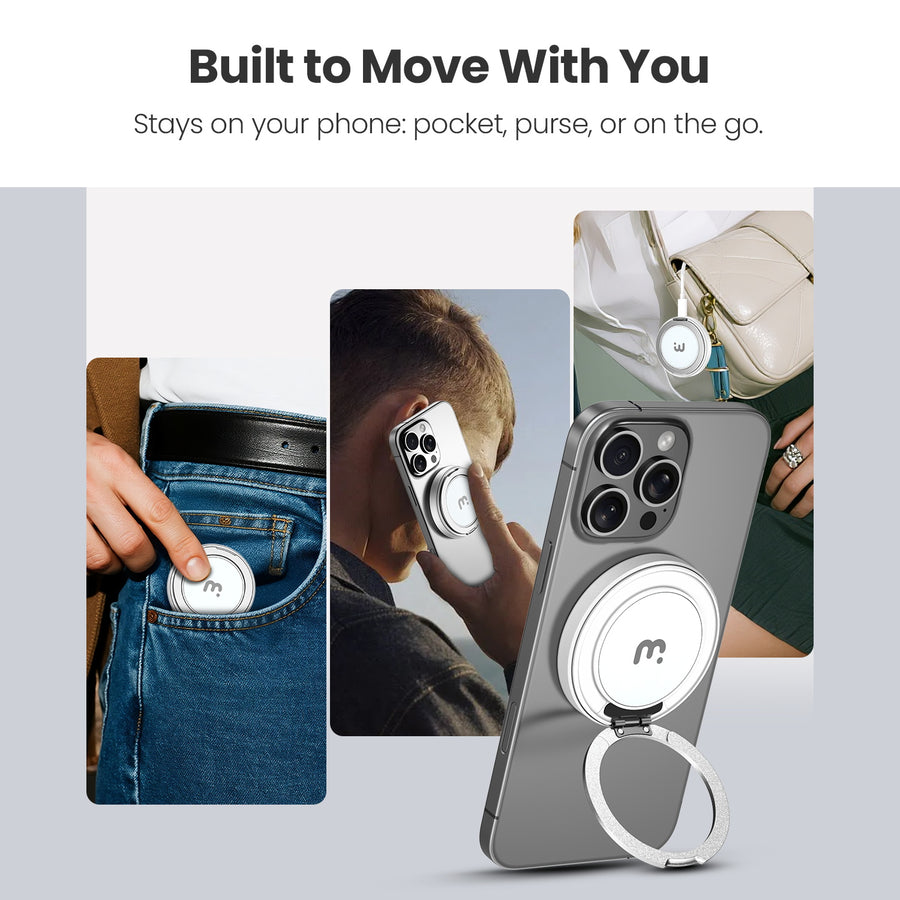 MyBat Pro DockIt 360° MagSafe Wireless Charger + Ring Grip Stand - White - RCGWIRC20PW-9.jpg