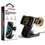 MyBat Pro FlipSide 3-in-1 Folding Magnetic Charging Dock with LED Light - Black