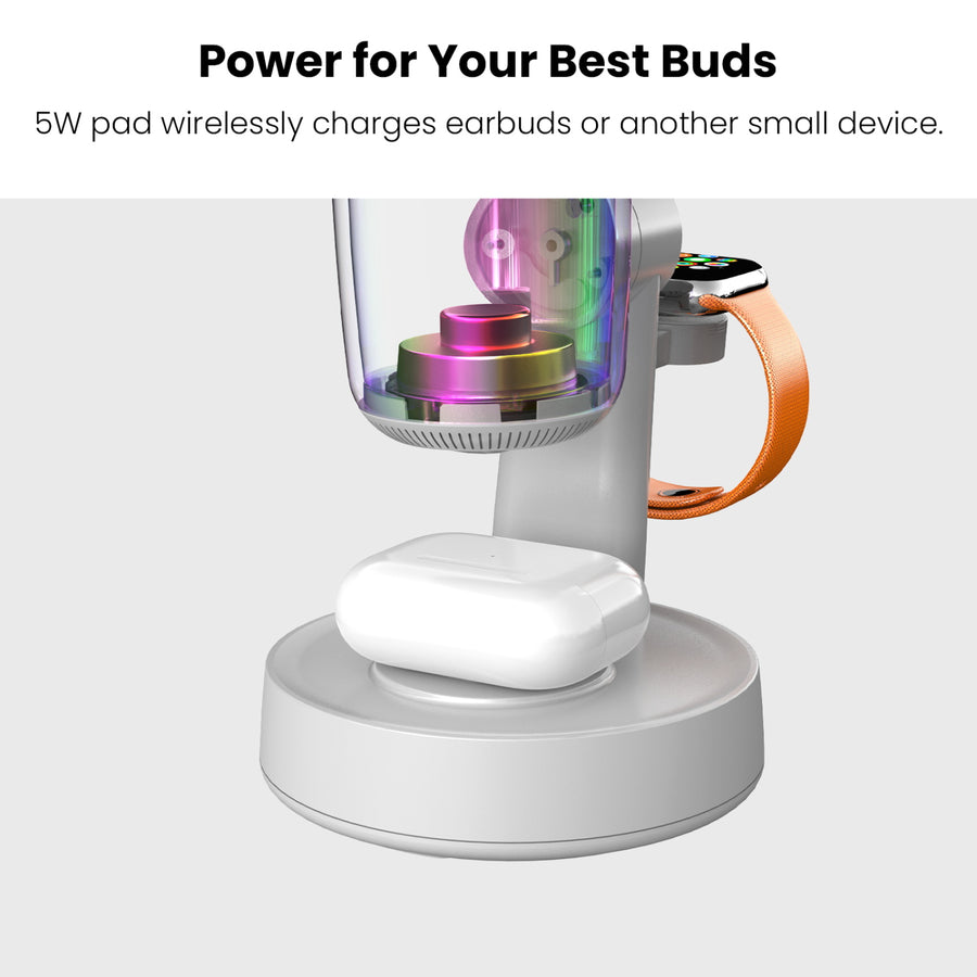 MyBat Pro Luna 5-in-1 MagSafe Wireless Charging Dock & Speaker with Lights - White - RCGWIRC28PW-9.jpg