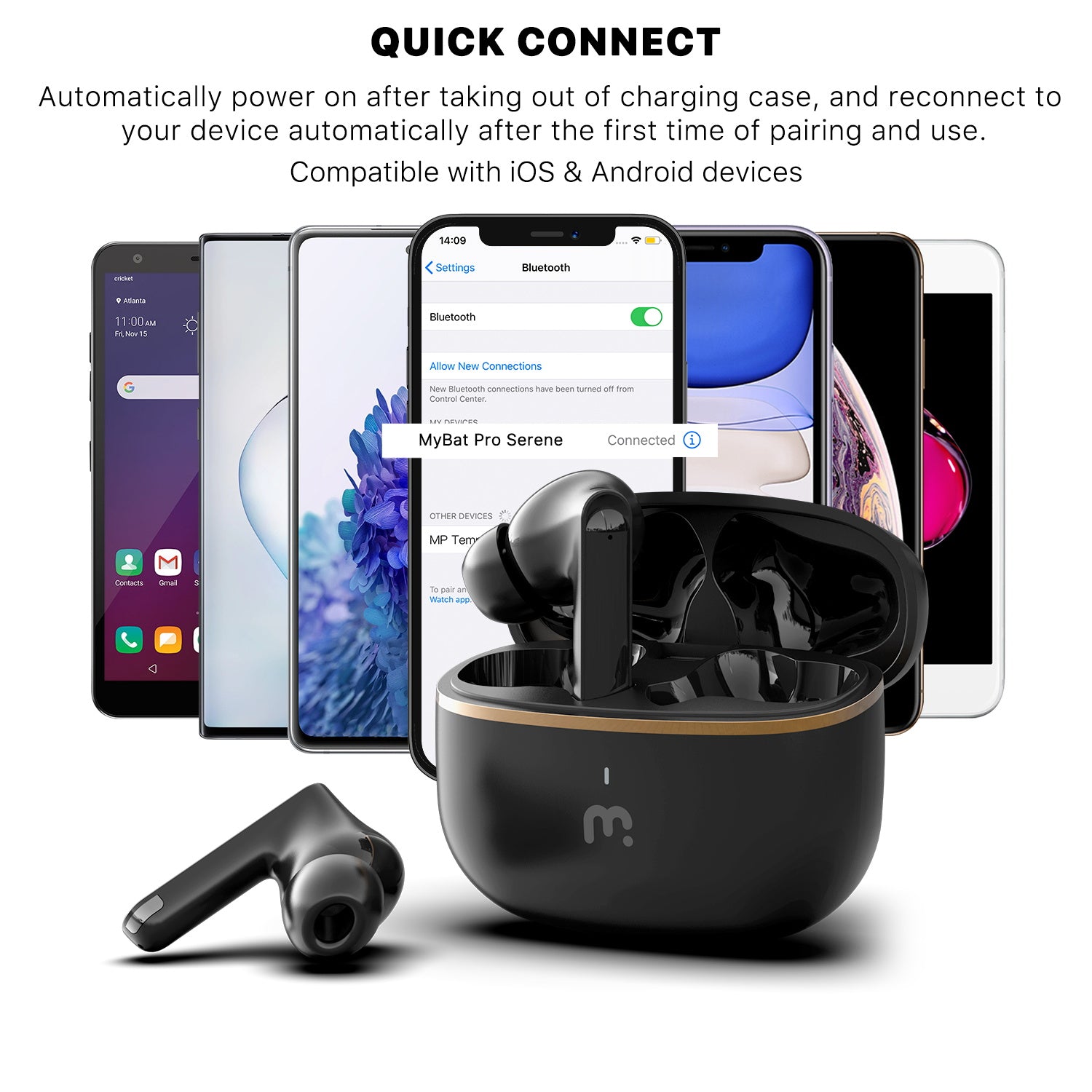 MyBat Pro Serene True Wireless Earbuds with Charging Case - Black - RFHSBTST051-3.jpg
