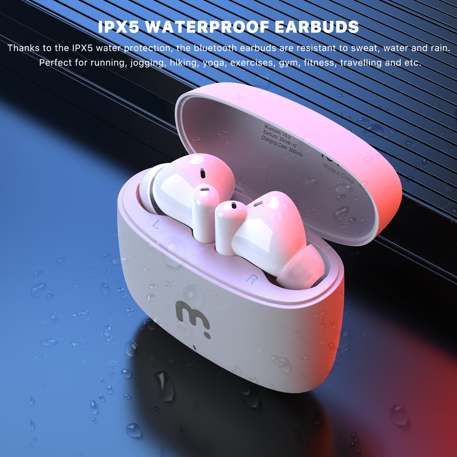 MyBat Pro Serene True Wireless Earbuds -  White - RFHSBTST052-5.jpg