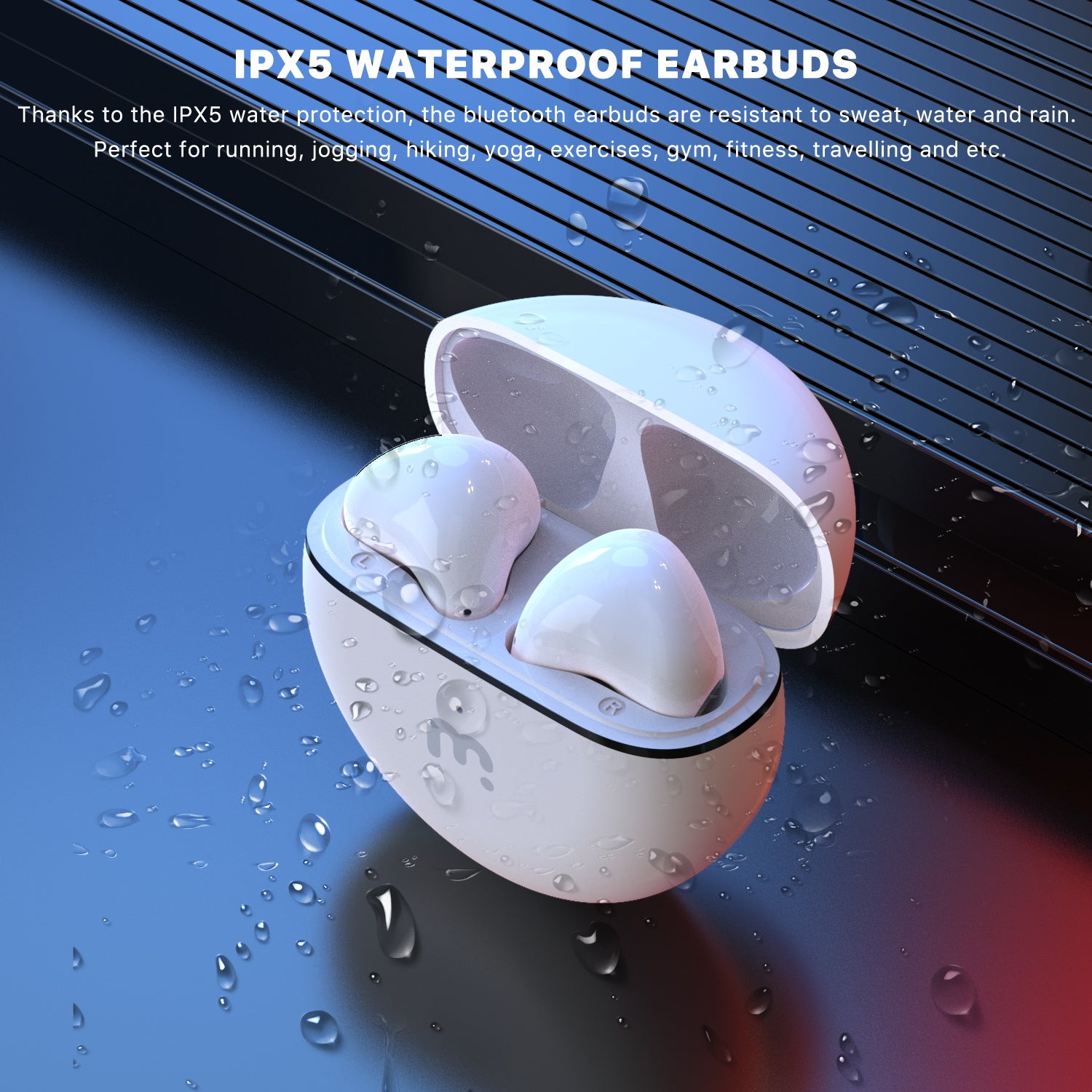 MyBat Pro Orbit True Wireless Earbuds with Charging Case - White - RFHSBTST092-5.jpg