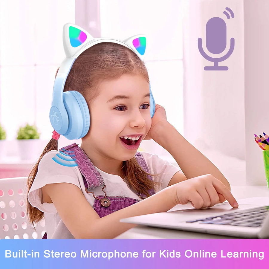 MyBat Pro Katchy Kitty Children’s Wireless Headset - Blue - RFHSBTST112-3.jpg