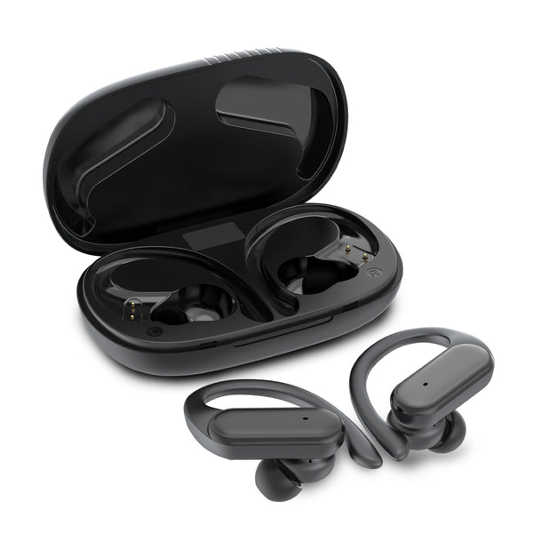 MyBat Pro Glide True Wireless Earhooks Earbuds with Charging Case - Black - RFHSBTST161-2.jpg
